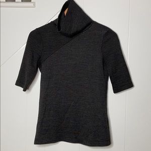 Houndstooth Theory Tajello Wool Turtleneck